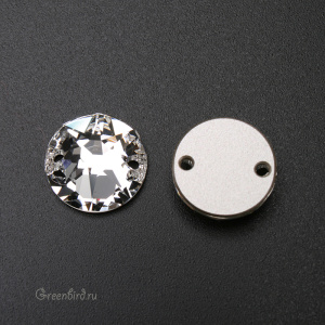 Swarovski пришивные 3288 Шатон 12 мм, прозрачный (#001), 1 шт.
