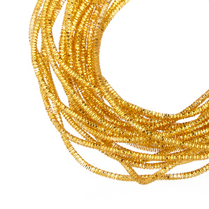 Канитель трунцал 1.2 мм, медовое золото (KAN4980)