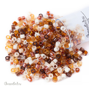 Бисер MIYUKI Delica 10/0 (#MIX04), 4,5 г