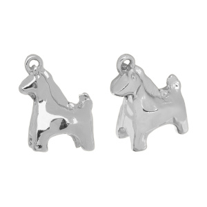 Подвеска "Лошадка", серебристый, 1 шт. (#SV1701-Pendant-149R)