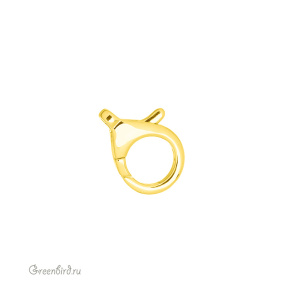 Замок-карабин 20 мм, золото, 1 шт. (#SV1701-JS-60G)