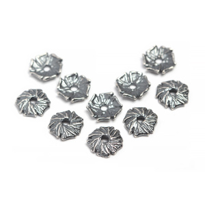 "Шелест листвы", чашечка, ант. серебро, 1 шт. (#С3121)