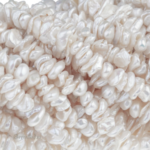 Перламутр мелкий, кремовый/светлый, нить (#SV1701-MP02)