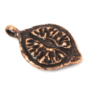 "Тропики", подвеска, античная бронза, 1 шт. (#5103)