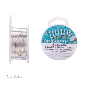 Проволока Wire Elements 26 Ga Silver (CW26R-SL-15)