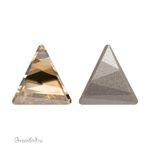 Swarovski 4717 Дельта 15,5 мм, золотистая дымка (#001GSHA), 1 шт.