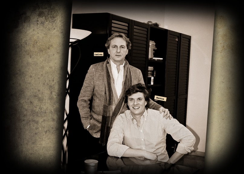 Андрэа с сыном Маттиа