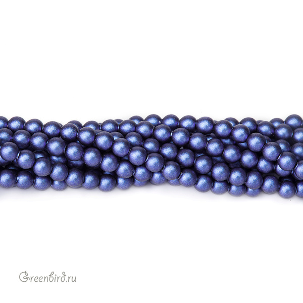 Swarovski 5810 Жемчуг 3 мм, иризирующий темно-синий (#949), уп. 50 шт.