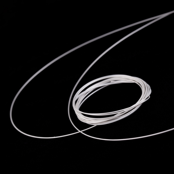 Ювелирный тросик SakuLux 7 – 0,3 мм, жемчужно-серебряный, 1 м (#SL7X030PS01)
