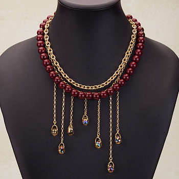 Набор для создания колье-трансформера с подвесками-каплями