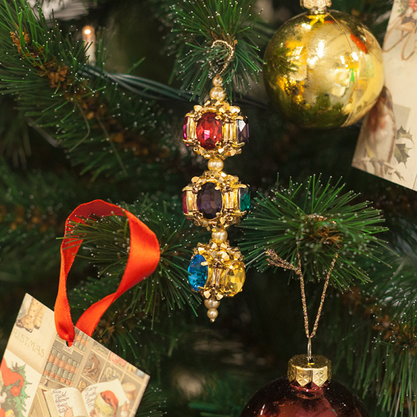 Набор материалов для елочной игрушки "Светофор" Елены Шерстобитовой, золото (#12)